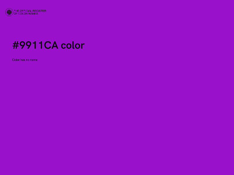 #9911CA color image