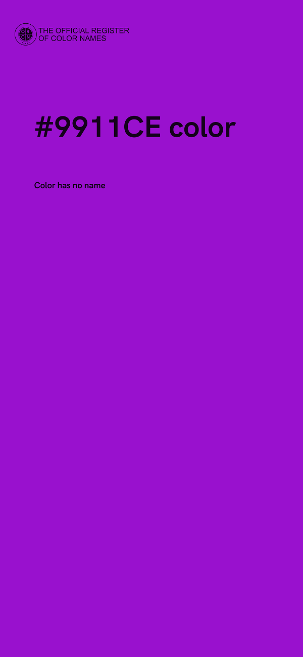 #9911CE color image