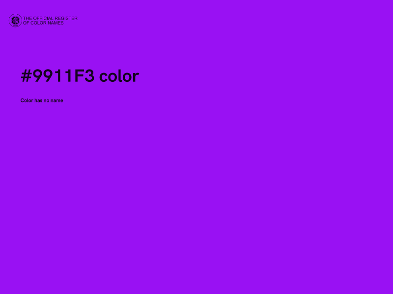 #9911F3 color image