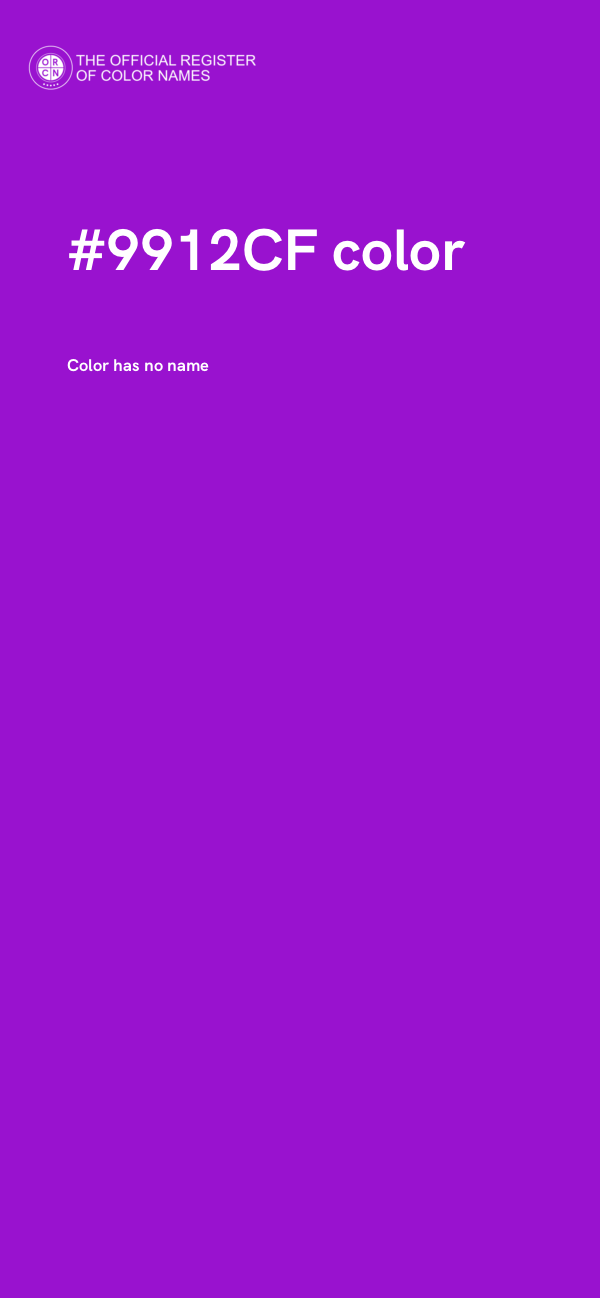#9912CF color image