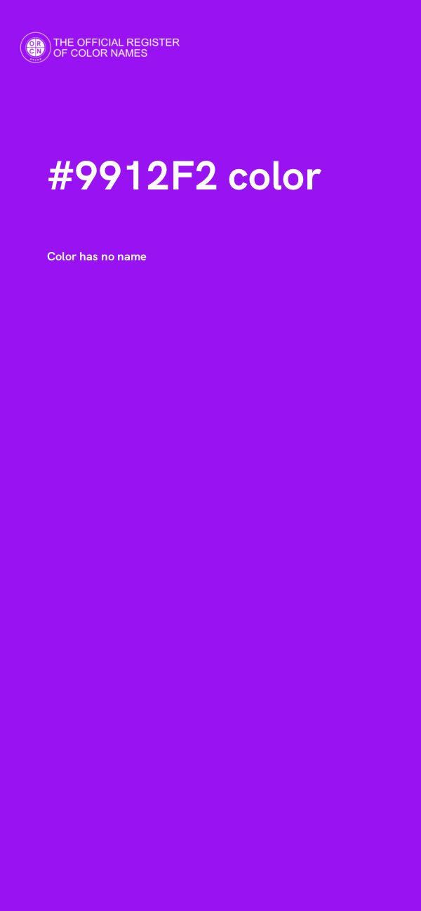 #9912F2 color image