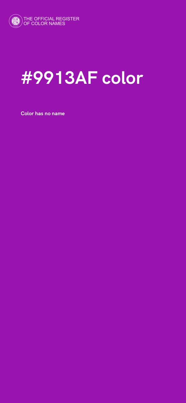 #9913AF color image