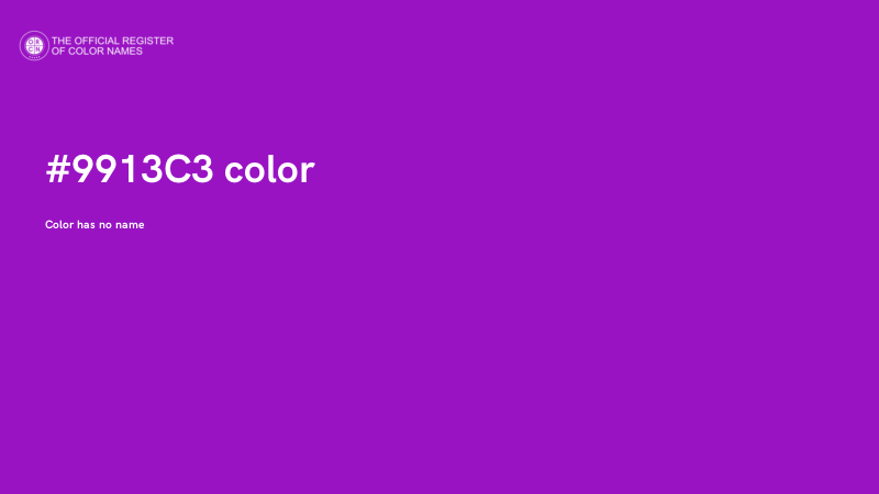 #9913C3 color image