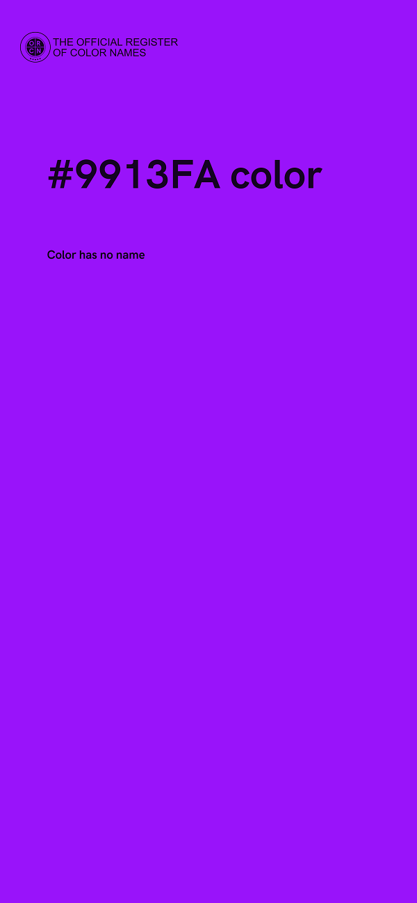 #9913FA color image