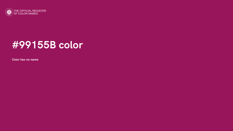 #99155B color image