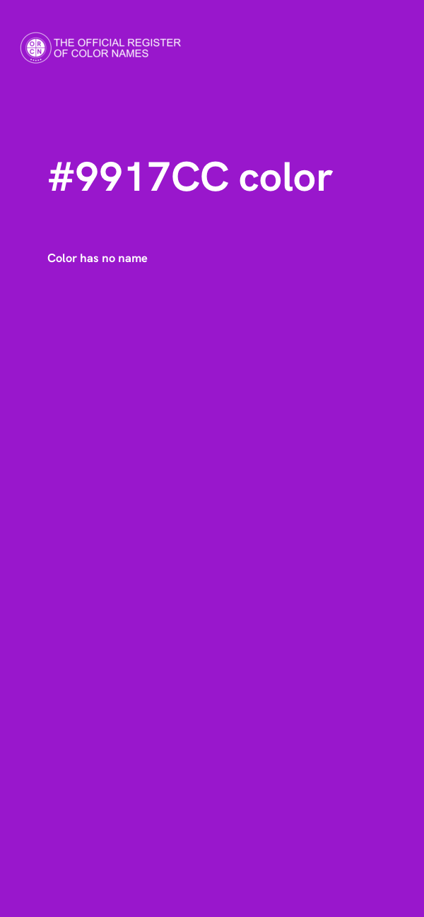 #9917CC color image