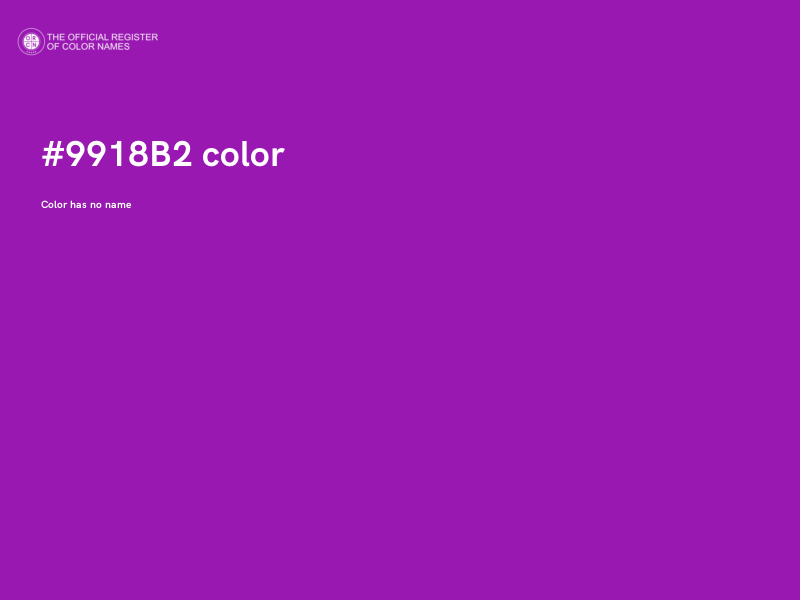 #9918B2 color image