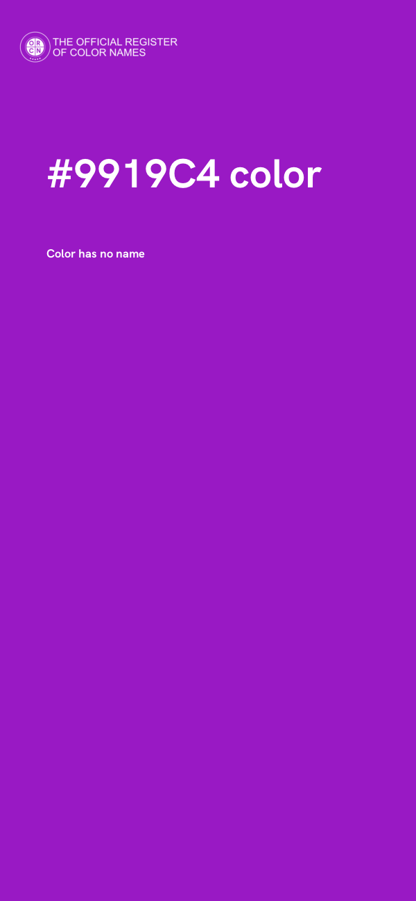 #9919C4 color image