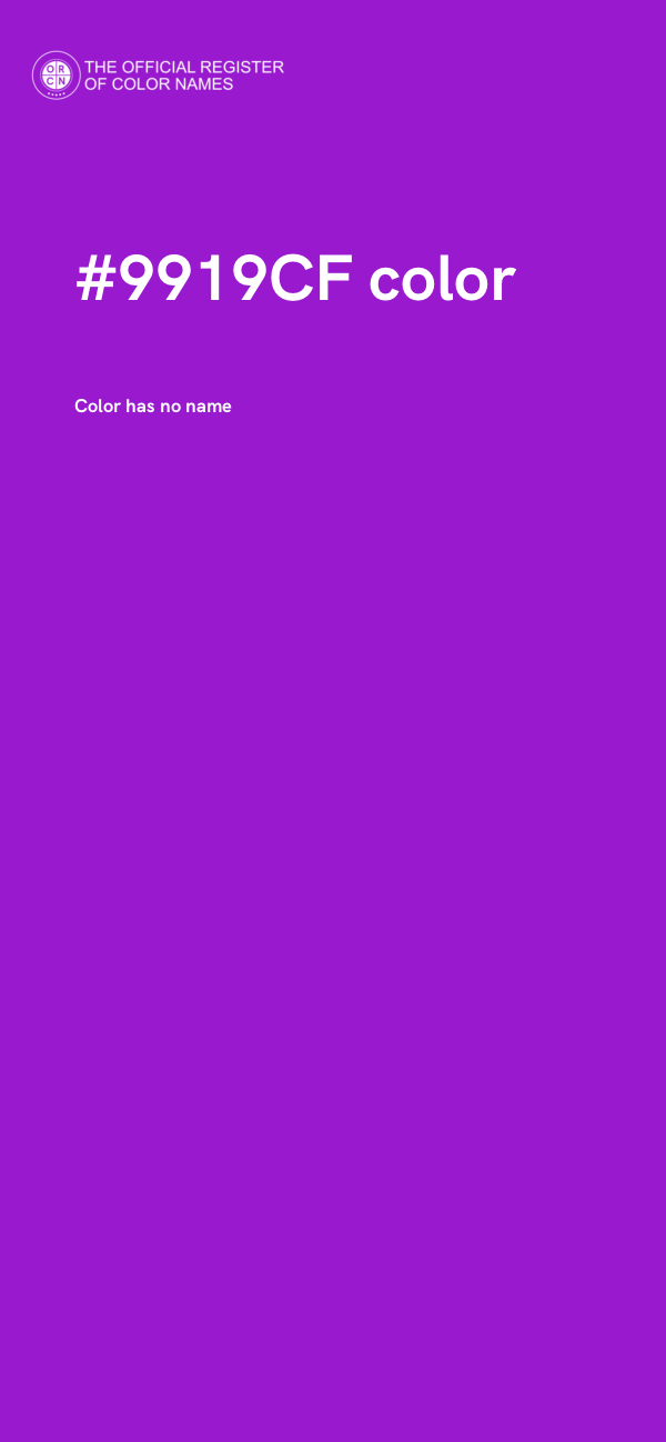 #9919CF color image