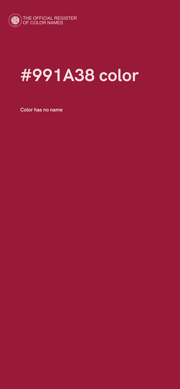 #991A38 color image