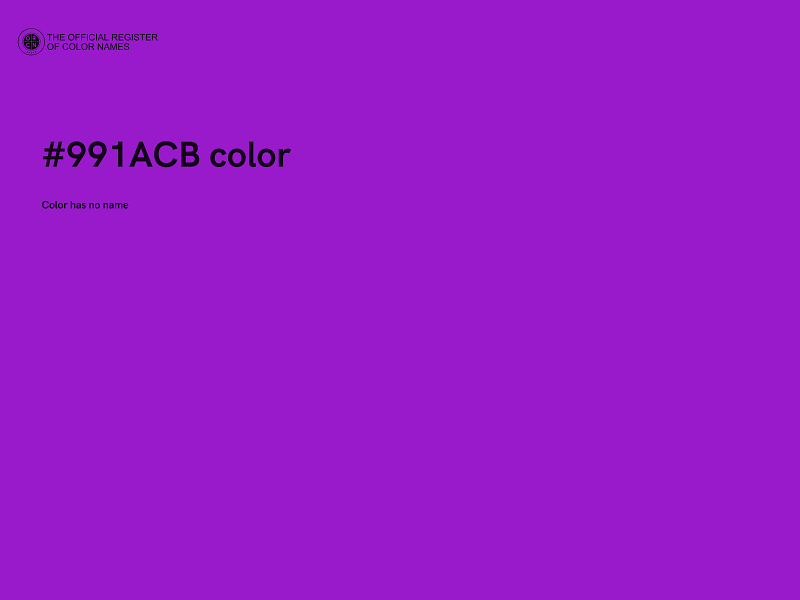 #991ACB color image