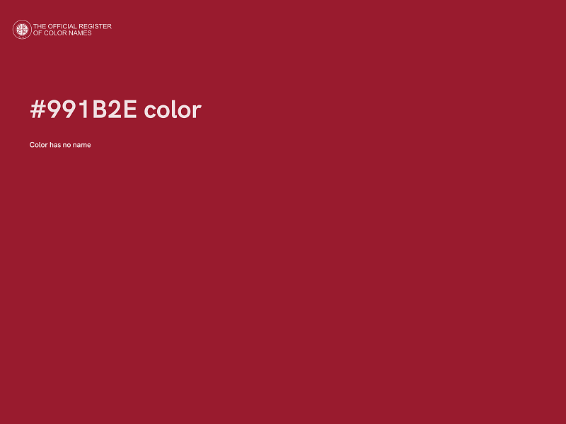 #991B2E color image