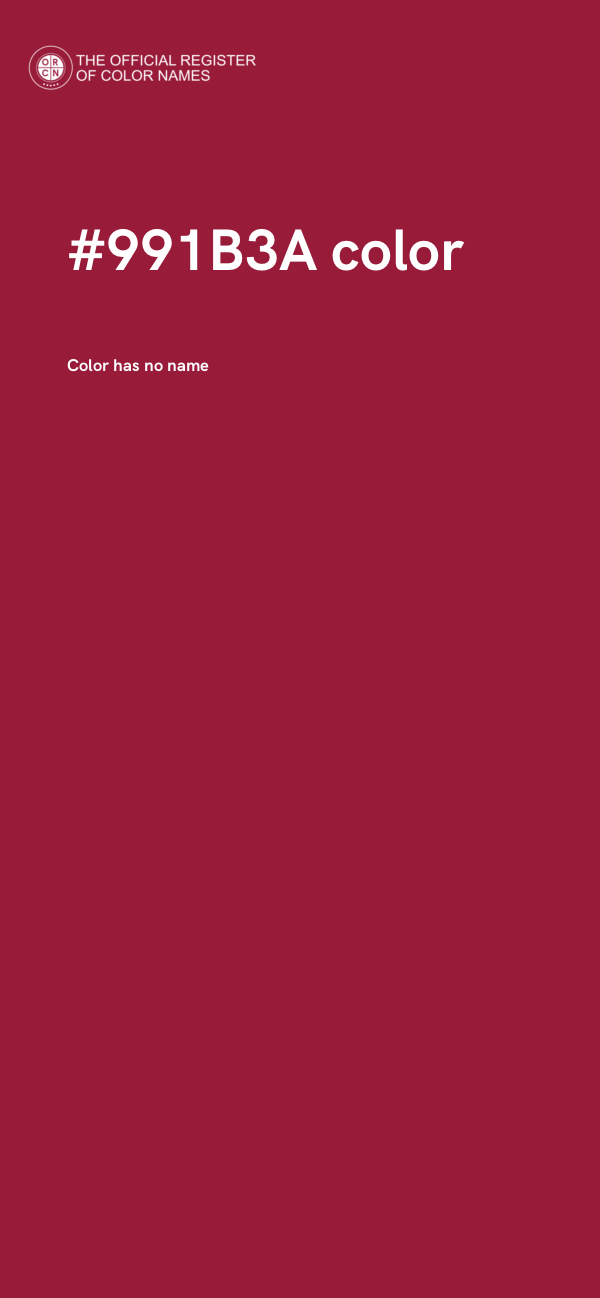 #991B3A color image