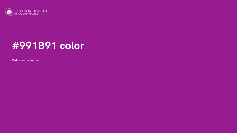 #991B91 color image