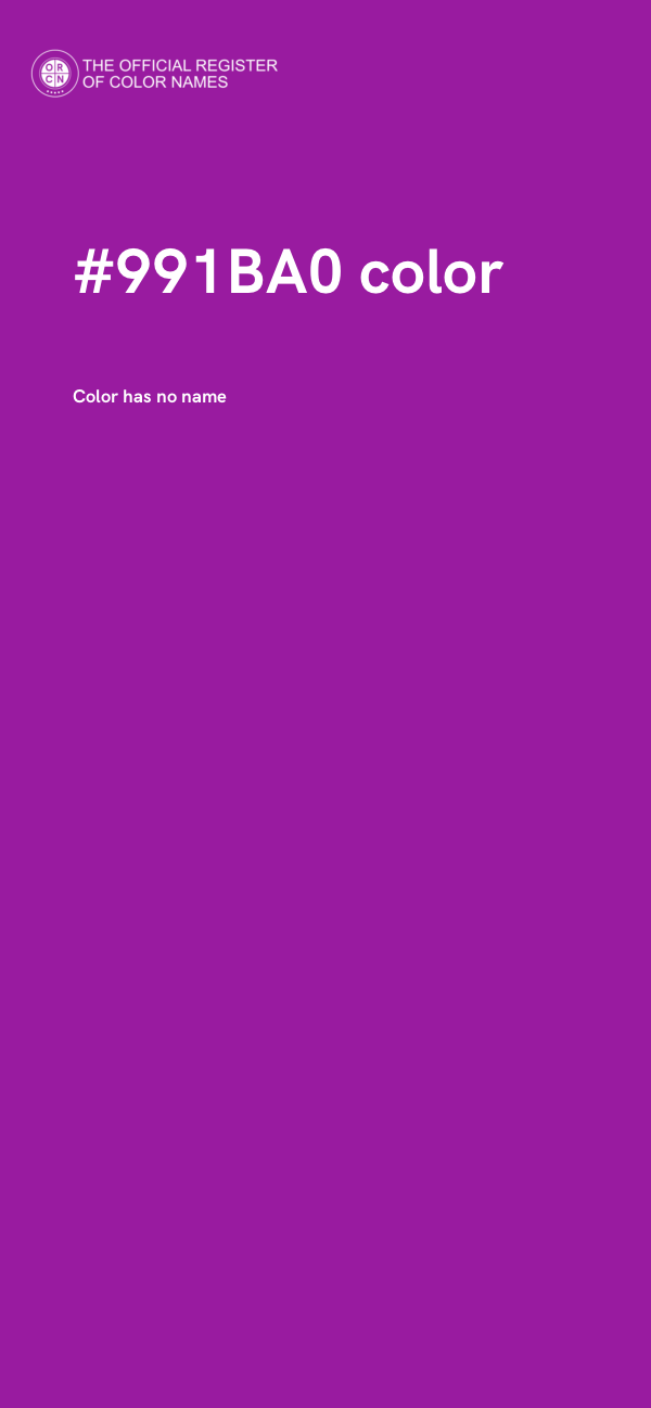 #991BA0 color image