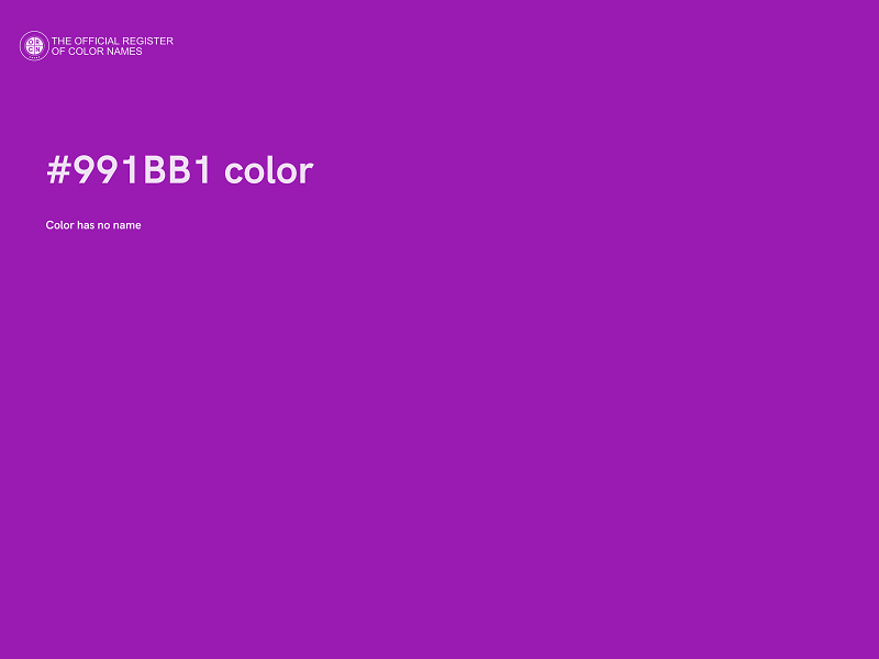 #991BB1 color image