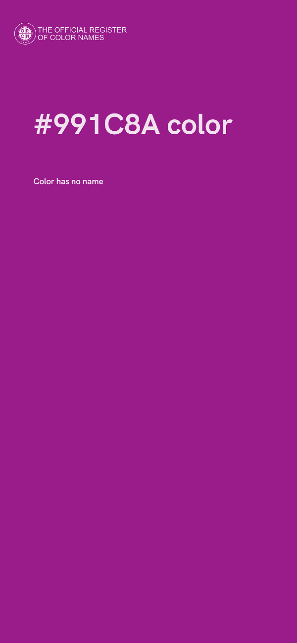 #991C8A color image