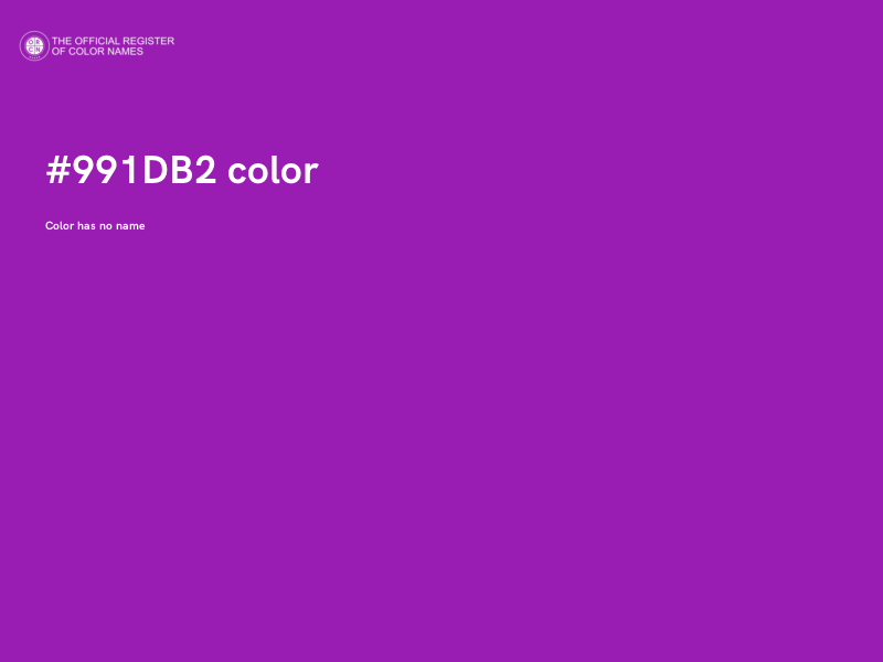 #991DB2 color image