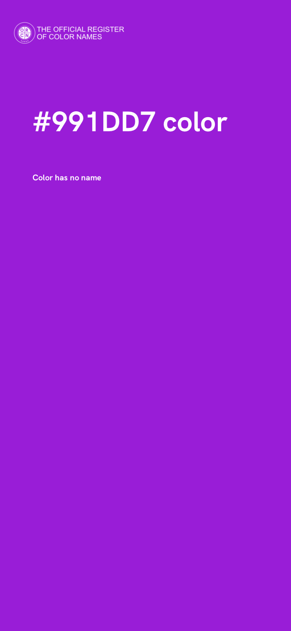 #991DD7 color image