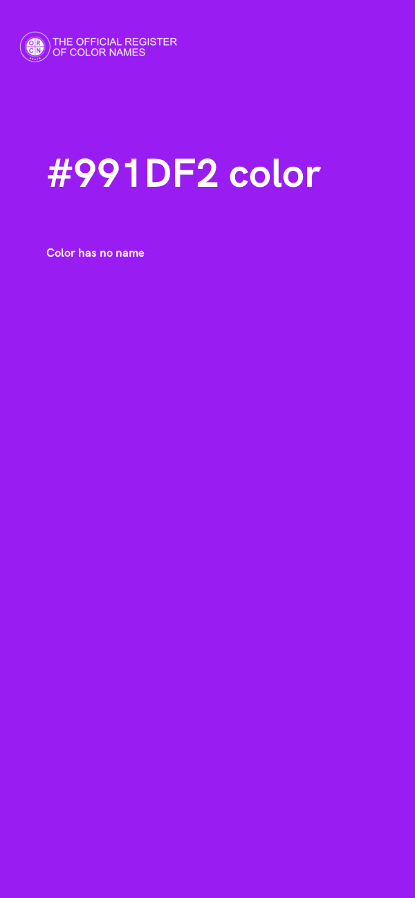 #991DF2 color image