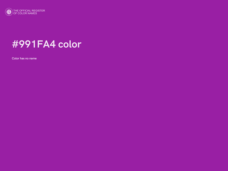 #991FA4 color image