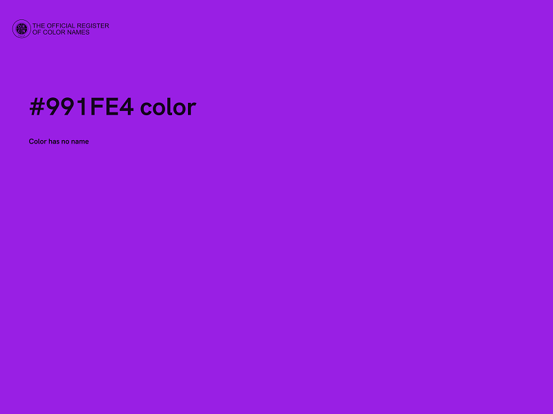 #991FE4 color image