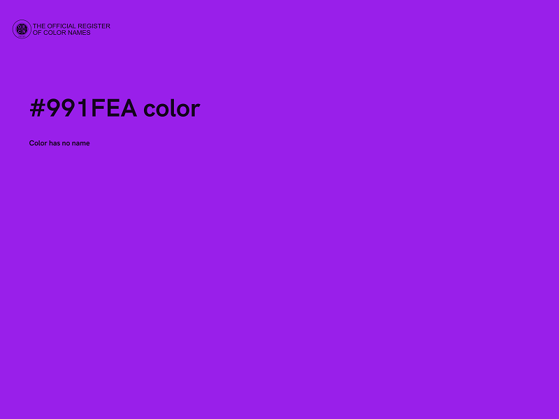 #991FEA color image