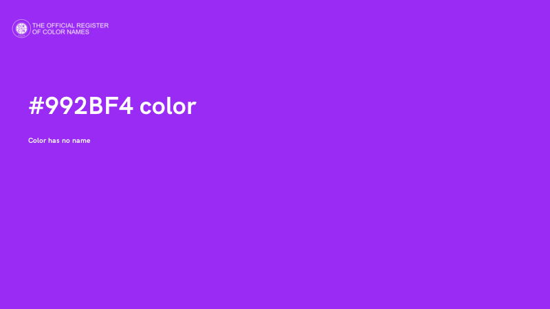 #992BF4 color image