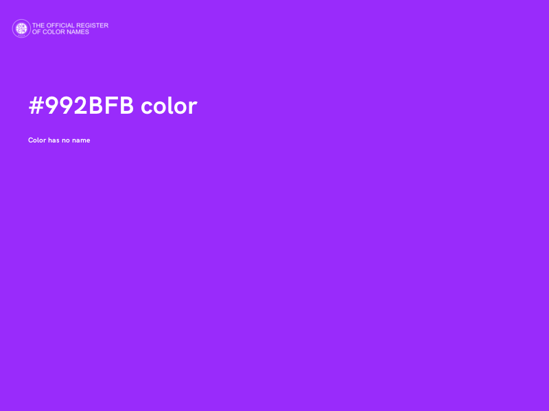 #992BFB color image
