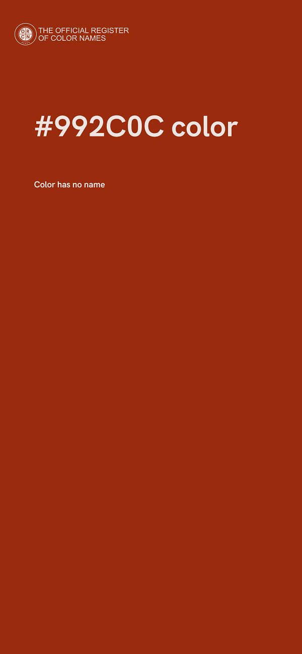 #992C0C color image