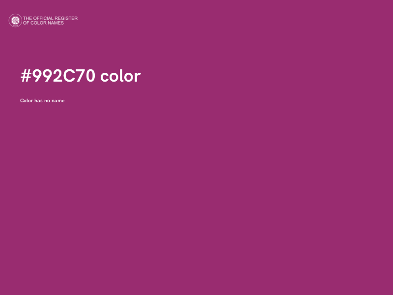#992C70 color image