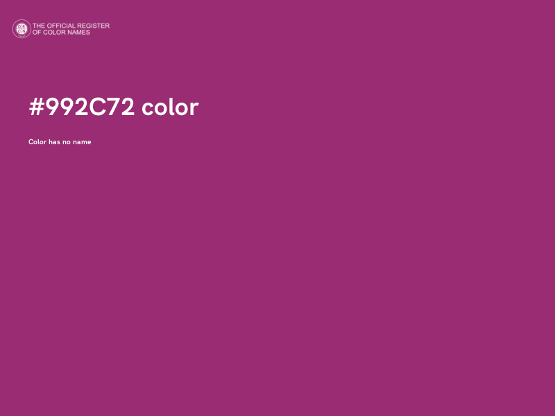 #992C72 color image