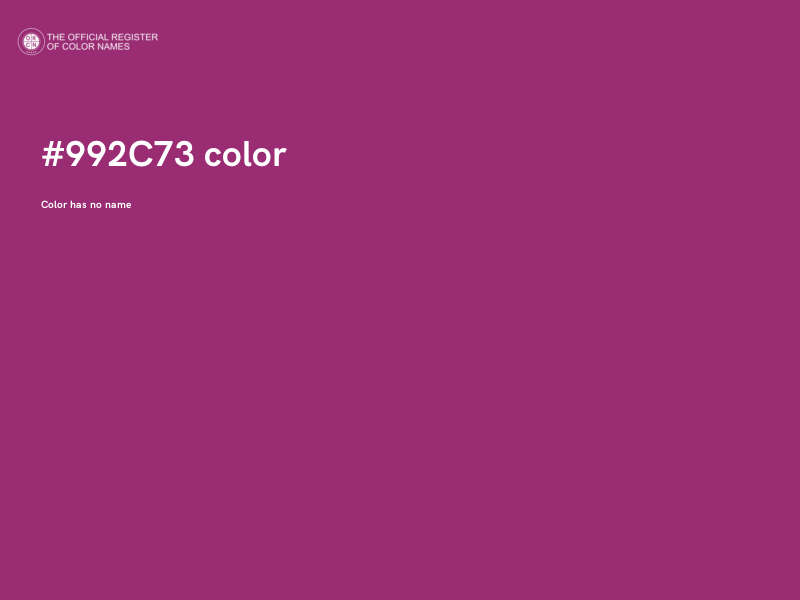 #992C73 color image