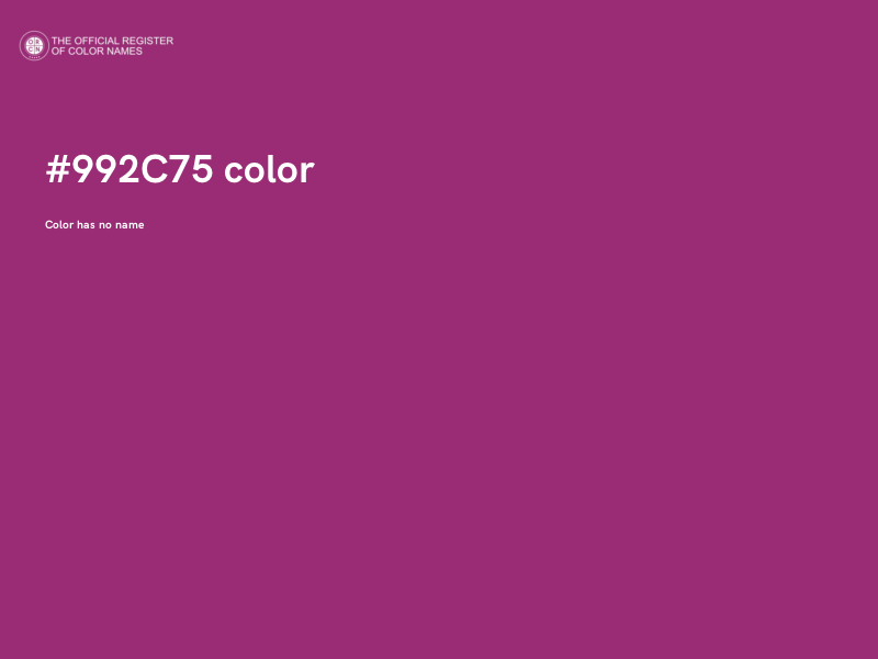 #992C75 color image
