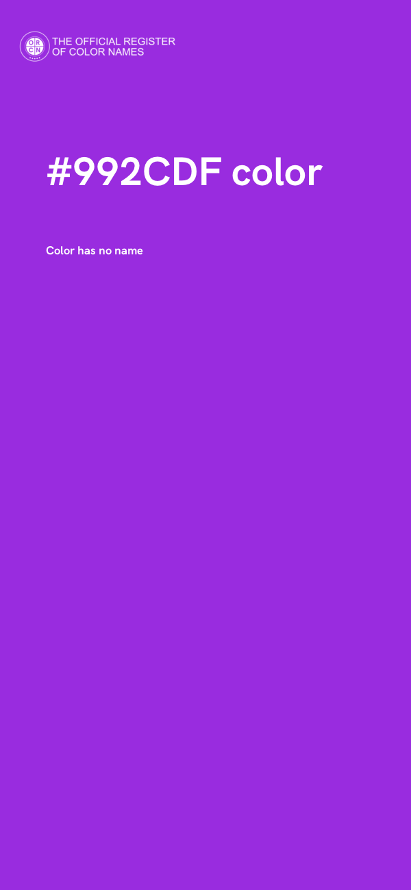 #992CDF color image