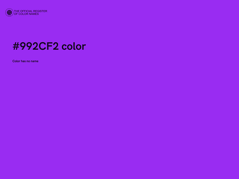 #992CF2 color image