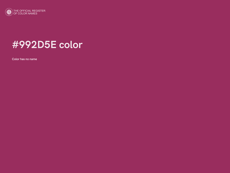 #992D5E color image