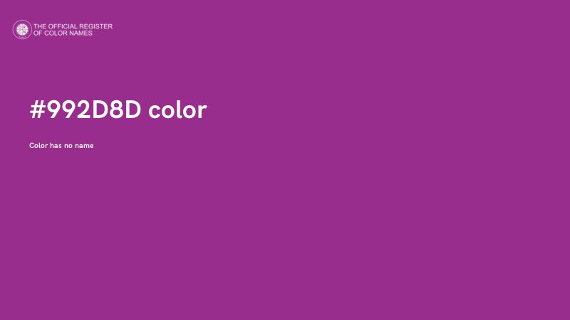 #992D8D color image