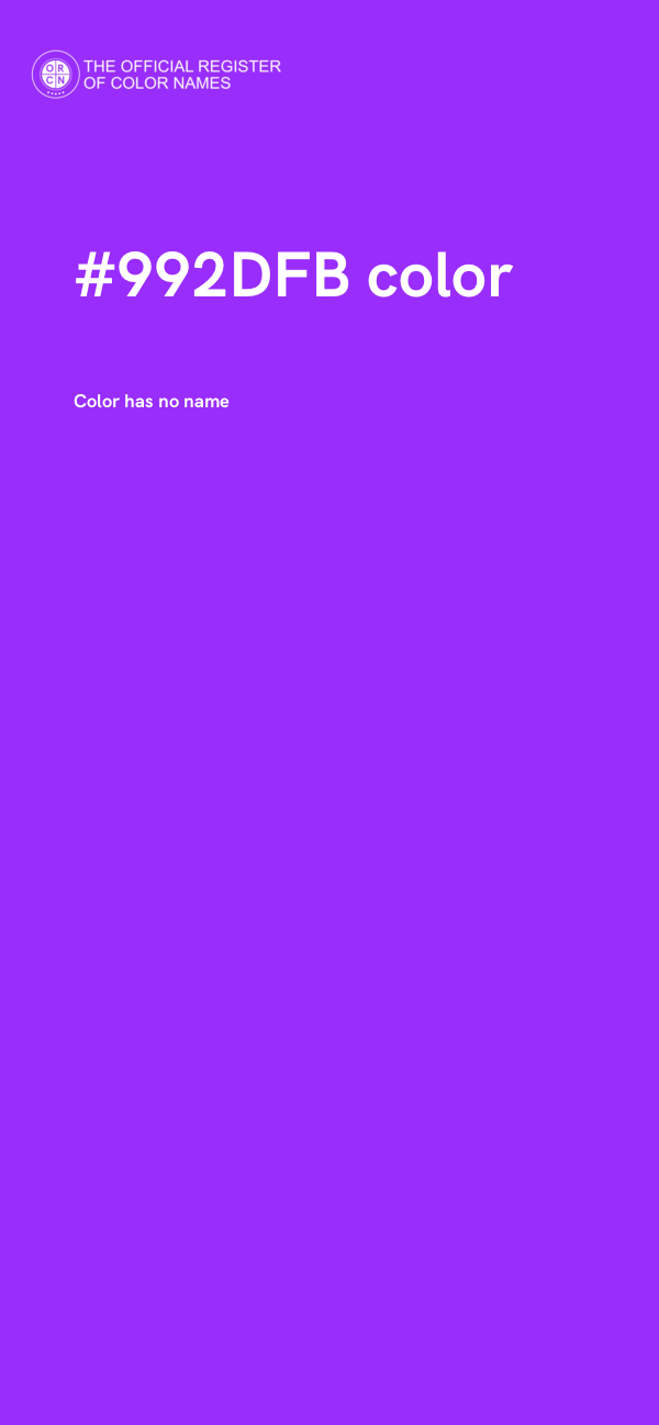 #992DFB color image