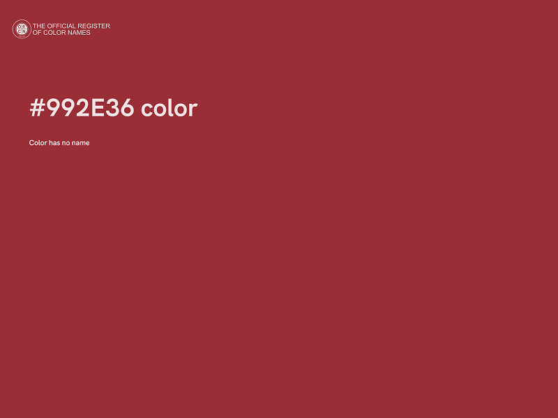 #992E36 color image