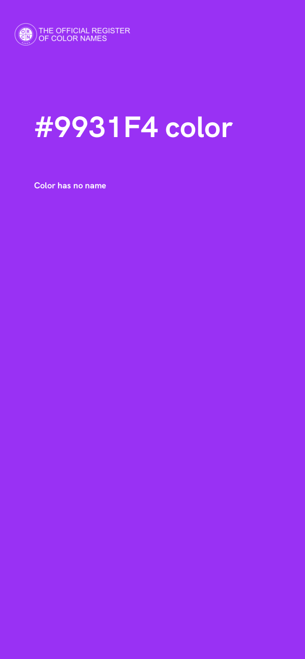 #9931F4 color image