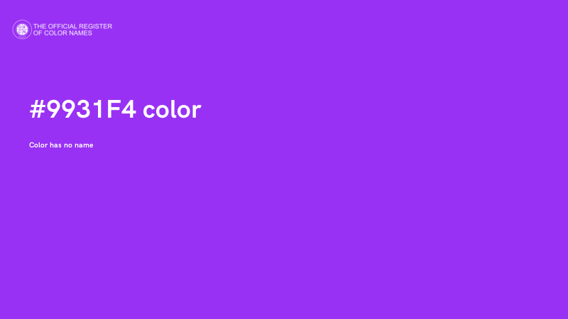 #9931F4 color image