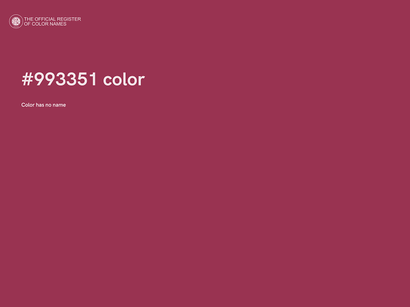#993351 color image
