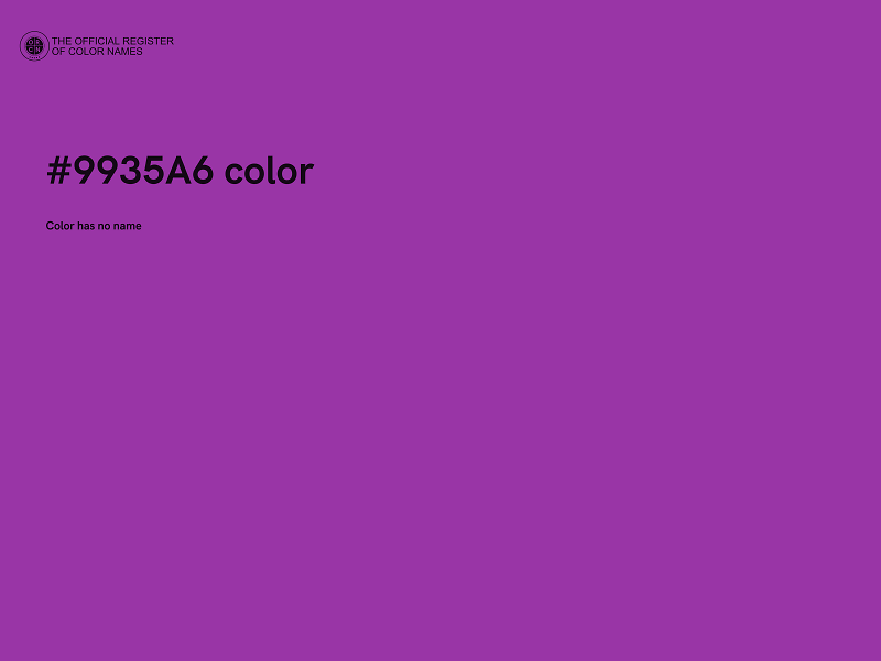 #9935A6 color image