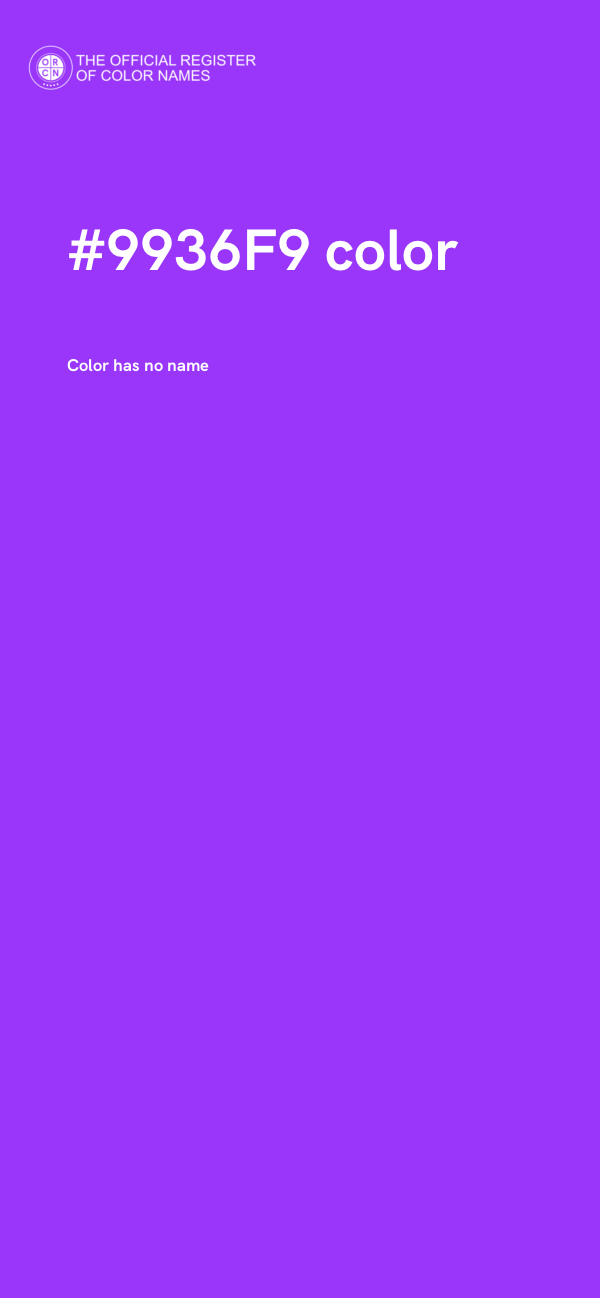 #9936F9 color image