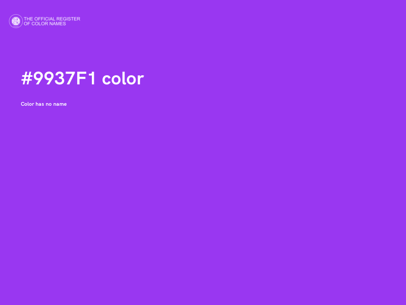 #9937F1 color image