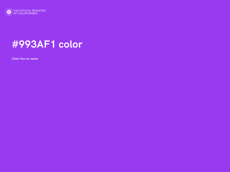 #993AF1 color image