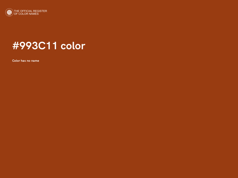 #993C11 color image