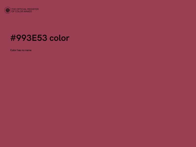 #993E53 color image