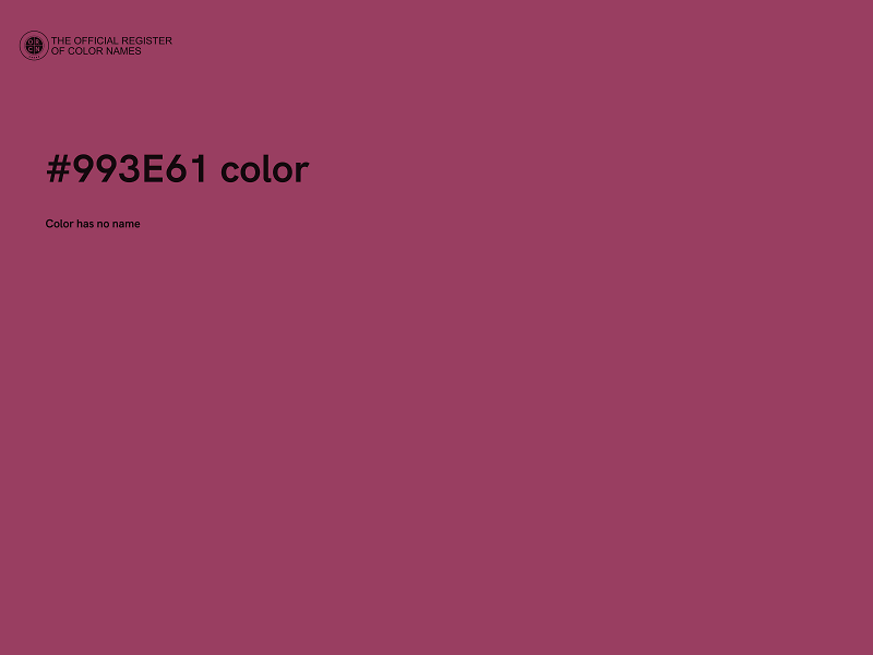 #993E61 color image
